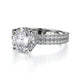 Michael M Hidden Halo Round Engagement Ring