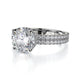 Michael M Hidden Halo Round Engagement Ring