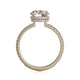 Michael M Hidden Halo Round Engagement Ring
