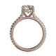 Michael M Hidden Halo Round Engagement Ring