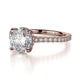 Michael M Hidden Halo Round Engagement Ring
