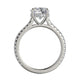 Michael M Hidden Halo Round Engagement Ring