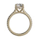 Michael M Hidden Halo Round Engagement Ring