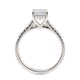 Michael M Hidden Halo Emerald Engagement Ring