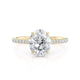 MICHAEL M Engagement Rings Crown R749-2 Oval