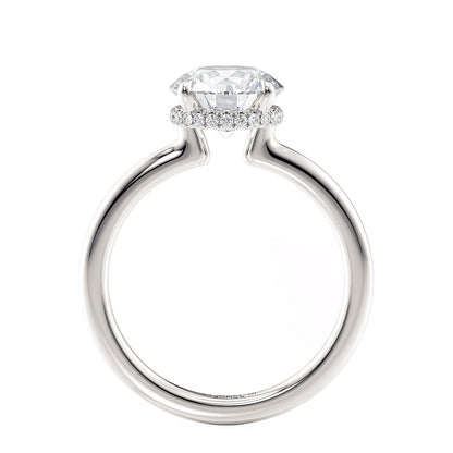 CROWN R750-2 Round-Cut Diamond Solitaire