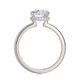 Michael M Center Stone Claw Prong Oval Engagement Ring