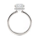 Michael M Hidden Halo Emerald Engagement Ring