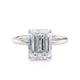 MICHAEL M Engagement Rings CROWN R750-3EM Emerald-Cut Diamond Solitaire