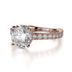 Michael M Hidden Halo Round Engagement Ring
