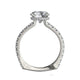 Michael M Hidden Halo Round Engagement Ring
