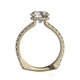 Michael M Hidden Halo Round Engagement Ring
