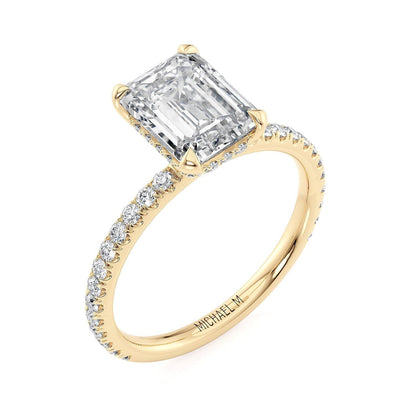 Michael M Emerald Engagement Ring