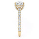 Michael M Hidden Halo Cushion Engagement Ring