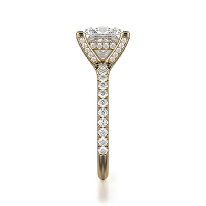 Michael M Hidden Halo Engagement Ring
