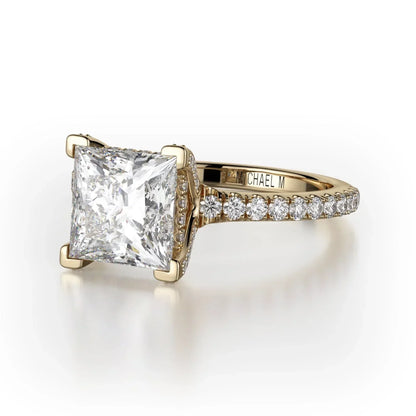 Michael M Hidden Halo Engagement Ring