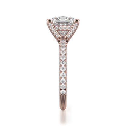 Michael M Hidden Halo Engagement Ring