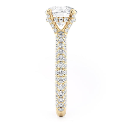 Michael M Hidden Halo Round Engagement Ring