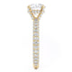 Michael M Hidden Halo Round Engagement Ring
