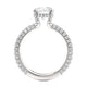 Michael M Hidden Halo Round Engagement Ring