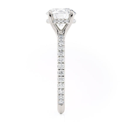 Michael M Hidden Halo Round Engagement Ring
