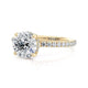 Michael M Hidden Halo Round Engagement Ring