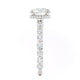 Michael M Center Stone Four Claw Prongs Round Engagement Ring