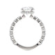 Michael M Center Stone Four Claw Prongs Round Engagement Ring