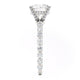 Michael M Center Stone Shared Prong Round Engagement Ring