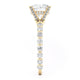 Michael M Center Stone Shared Prong Round Engagement Ring