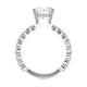 Michael M Center Stone Shared Prong Round Engagement Ring