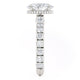 Michael M Hidden Halo Oval Engagement Ring