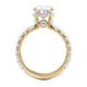 Michael M Hidden Halo Oval Engagement Ring