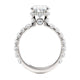 Michael M Hidden Halo Oval Engagement Ring
