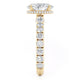 Michael M Hidden Halo Oval Engagement Ring