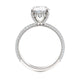 Michael M Hidden Halo Oval Engagement Ring