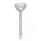 Michael M Hidden Halo Oval Engagement Ring