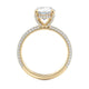 Michael M Hidden Halo Oval Engagement Ring