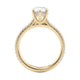 Michael M Hidden Halo Pear Engagement Ring