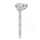Michael M Hidden Halo Pear Engagement Ring