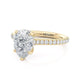 Michael M Hidden Halo Pear Engagement Ring