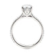 Michael M Hidden Halo Pear Engagement Ring