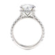 Michael M Hidden Halo Round Engagement Ring