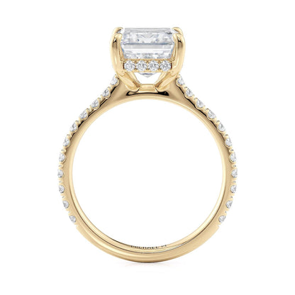 Michael M Prong Emerald Engagement Ring
