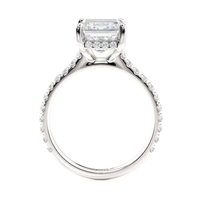 Michael M Prong Emerald Engagement Ring