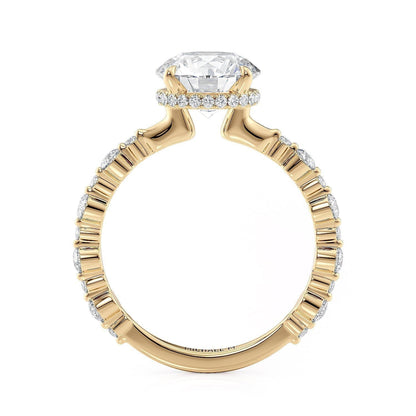 Michael M Hidden Halo Round Engagement Ring