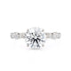 Michael M Hidden Halo Round Engagement Ring