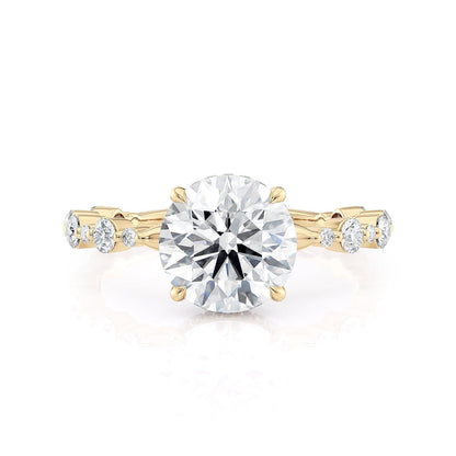 Michael M Hidden Halo Round Engagement Ring