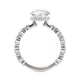 Michael M Hidden Halo Round Engagement Ring