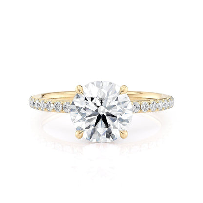 Michael M Hidden Halo Round Engagement Ring